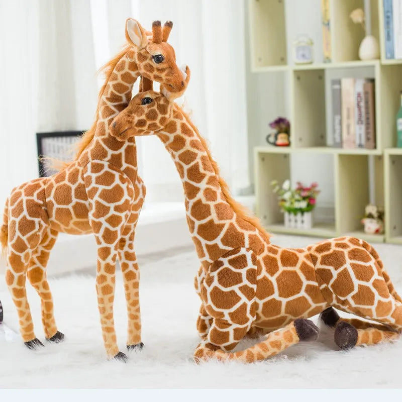 New 1Pc Giant Size Giraffe Plush Toys Cute Stuffed Animal Soft Giraffe Doll Birthday Gift Kids Toy