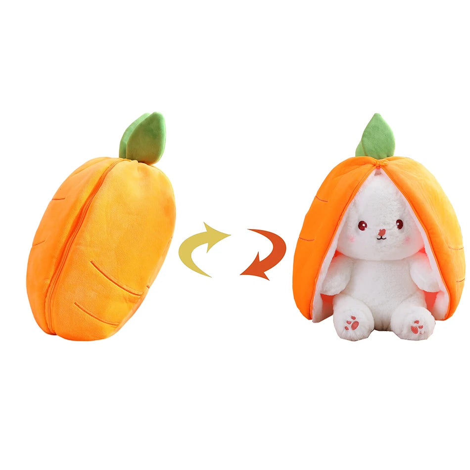 10" Cute Strawberry Rabbit Plush Toy – Soft and Cuddly Bunny for Kids