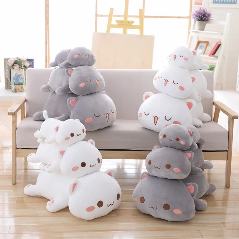 Kawaii Lying Cat Plush Toy