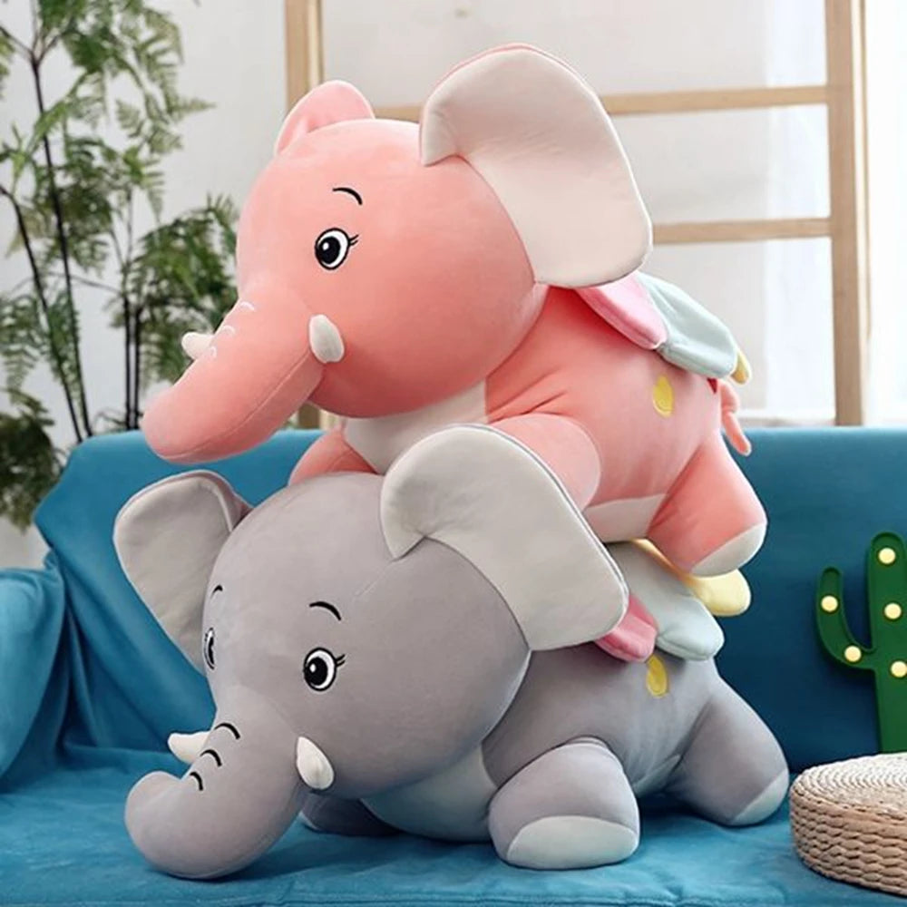 22CM Wings Elephant Plush Toy New Cute Toy Doll Birthday Colorful Wings to Send Children'S Birthday Gifts Anime Characters