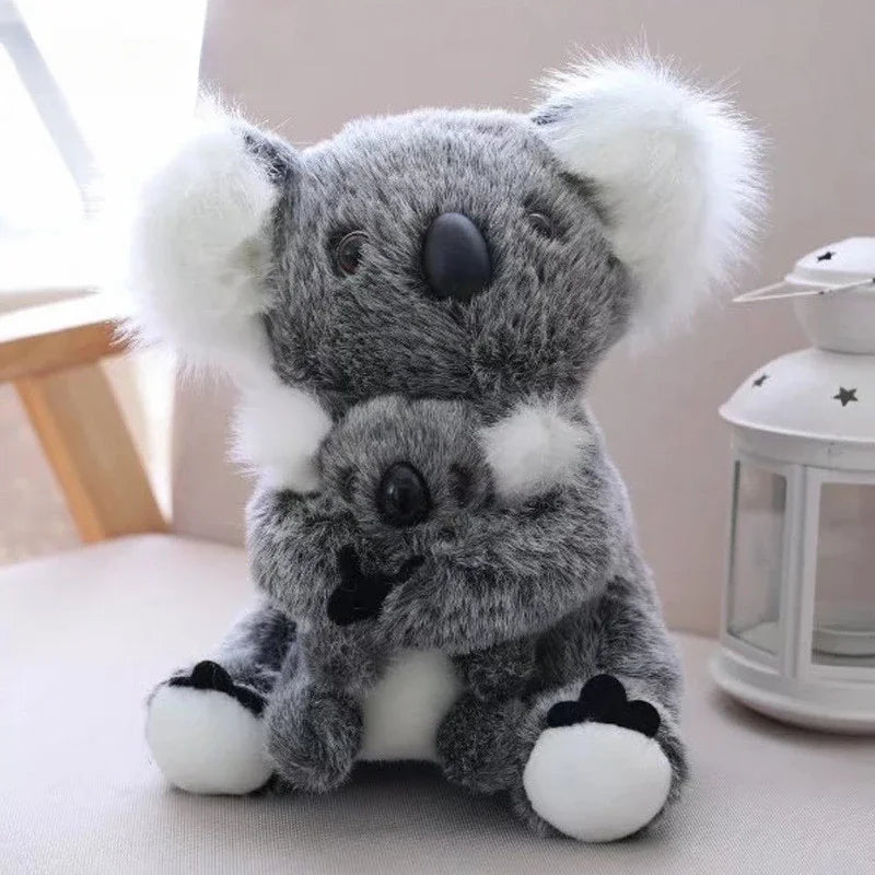 1Pc Kawaii Simulation Australia Koala Plush Toy Stuffed Animal Doll Mom Baby Kids Infant Girls Toys Birthday Gift Home Decor