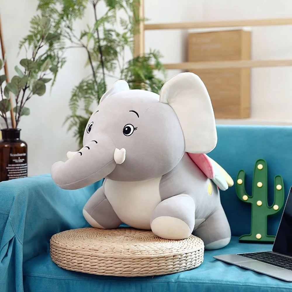 22CM Wings Elephant Plush Toy New Cute Toy Doll Birthday Colorful Wings to Send Children'S Birthday Gifts Anime Characters