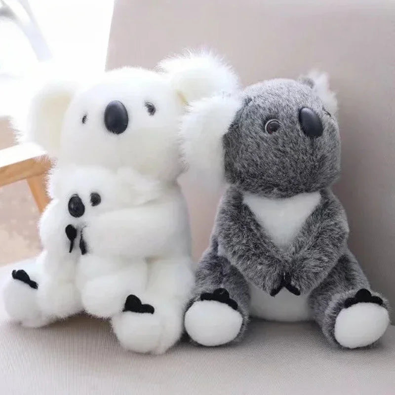 1Pc Kawaii Simulation Australia Koala Plush Toy Stuffed Animal Doll Mom Baby Kids Infant Girls Toys Birthday Gift Home Decor