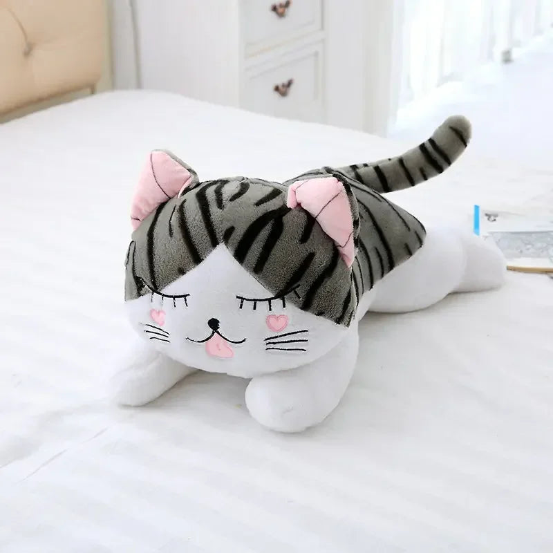 20Cm 5 Styles Cute Cat Plush Toys Doll Soft Animal Cheese Cat Stuffed Toys Dolls Pillow for Boys Girl Gifts