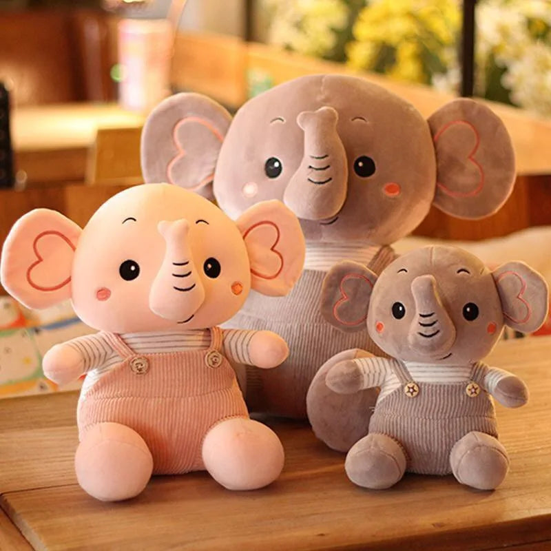 30Cm Kawaii Elephant Stuffed Animals Plush Toys Cartoon Appease Sleeping Doll Girl Friend Birthday Christmas Gift