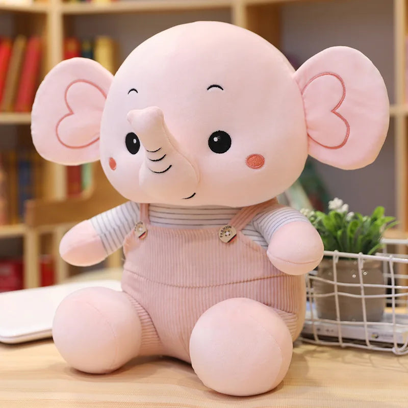 30Cm Kawaii Elephant Stuffed Animals Plush Toys Cartoon Appease Sleeping Doll Girl Friend Birthday Christmas Gift