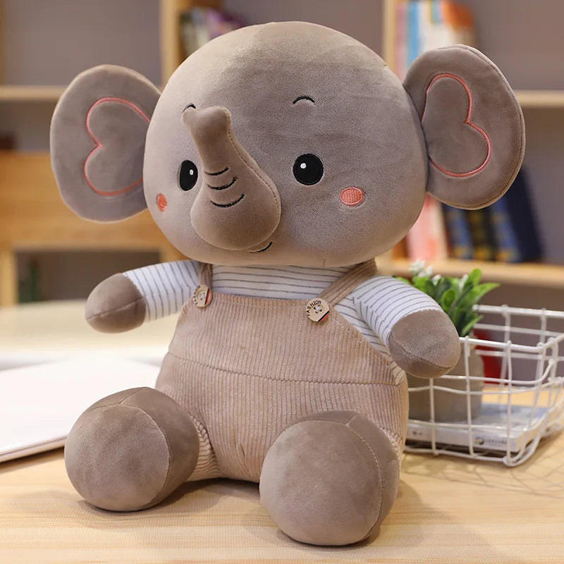 30Cm Kawaii Elephant Stuffed Animals Plush Toys Cartoon Appease Sleeping Doll Girl Friend Birthday Christmas Gift