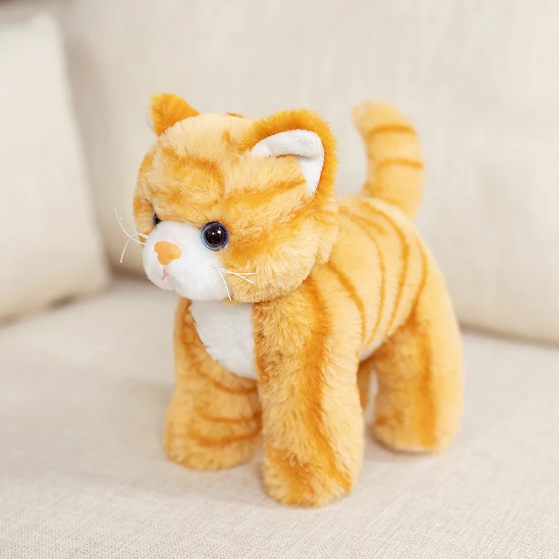 8-Inch Smiling Kitten Plush Toy – Cute & Fun Cat Plush for Kids