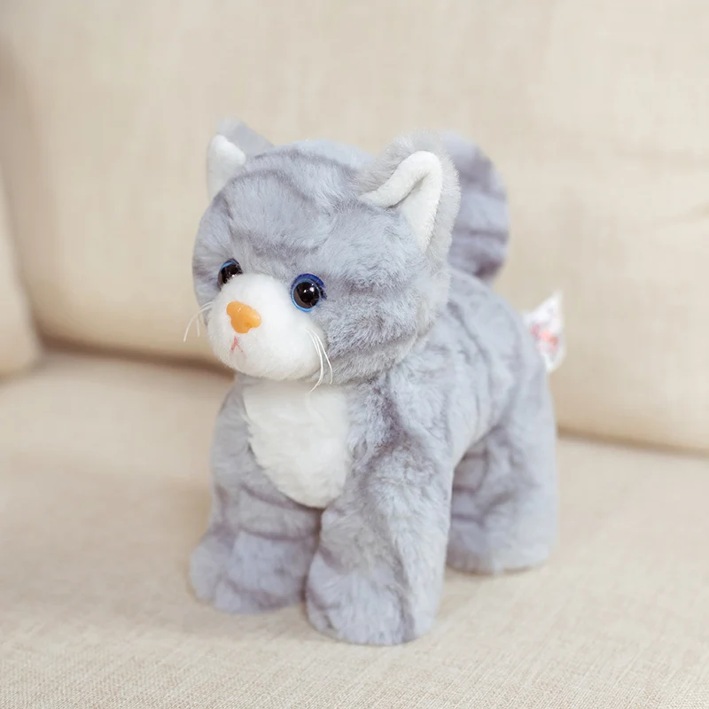 8-Inch Smiling Kitten Plush Toy – Cute & Fun Cat Plush for Kids