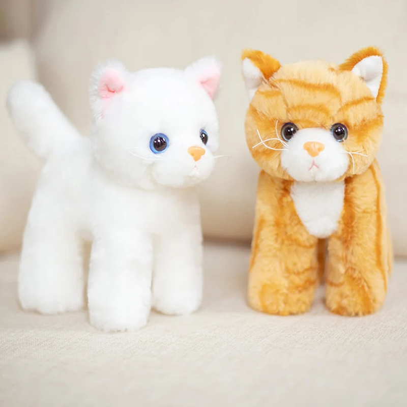 8-Inch Smiling Kitten Plush Toy – Cute & Fun Cat Plush for Kids