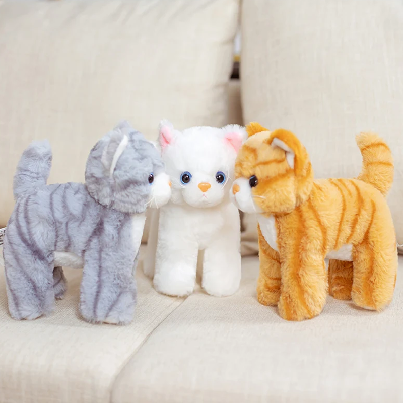 8-Inch Smiling Kitten Plush Toy – Cute & Fun Cat Plush for Kids