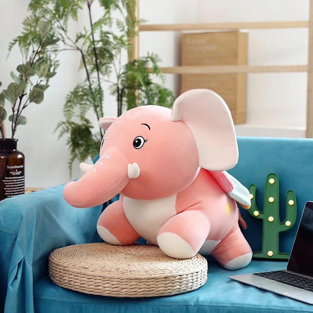 22CM Wings Elephant Plush Toy New Cute Toy Doll Birthday Colorful Wings to Send Children'S Birthday Gifts Anime Characters