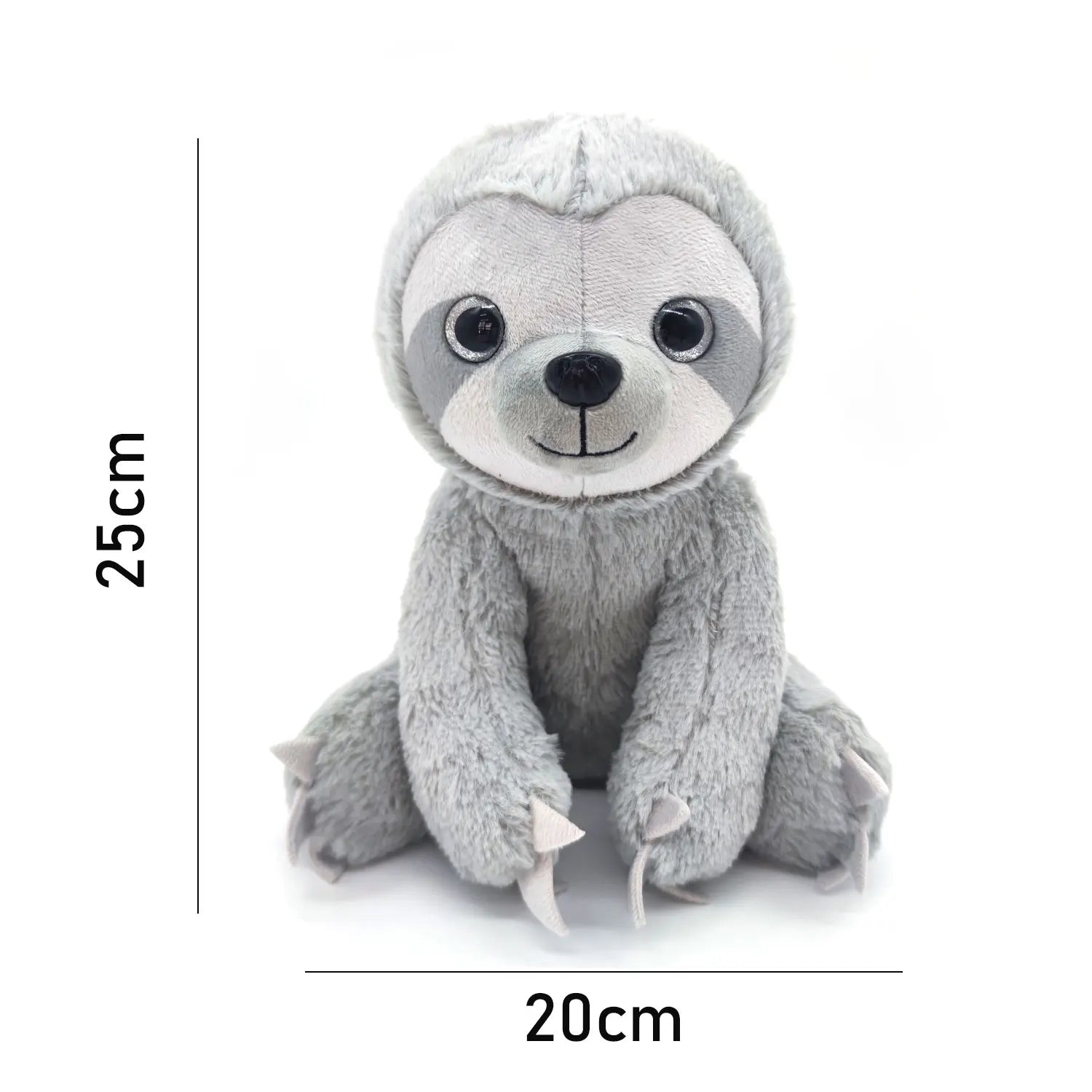 Beautiful Sloth Simulation Plush Toy 25 Cm Sloth Doll Gift Cloth Doll Holiday Birthday Gift Brown Grey Sloth for Boy Girl